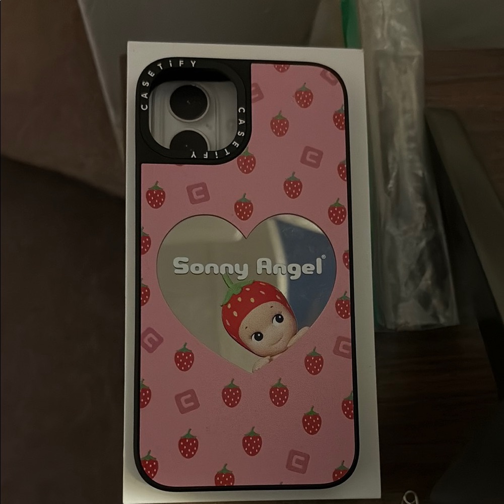 Casetify Pink Strawberry Sonny Angel iPhone Case